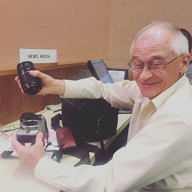 The Trib's Doug Hallett is getting ready for his final city council meeting before retirement. We'll sure miss Doug at the media table.